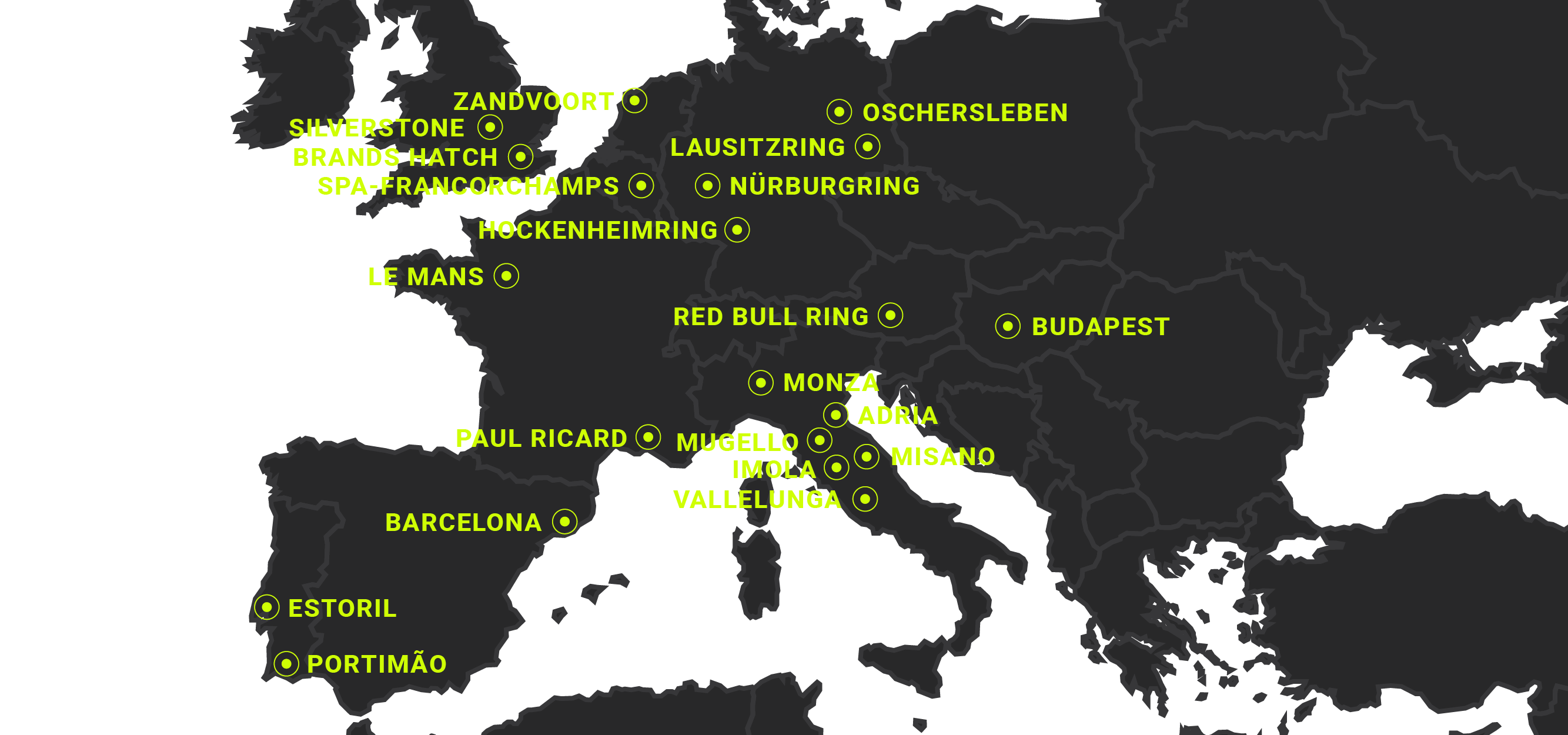 Trackmap Europe